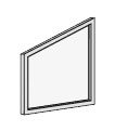 Vertikal-Jalousien für Dreiecks-Fenster